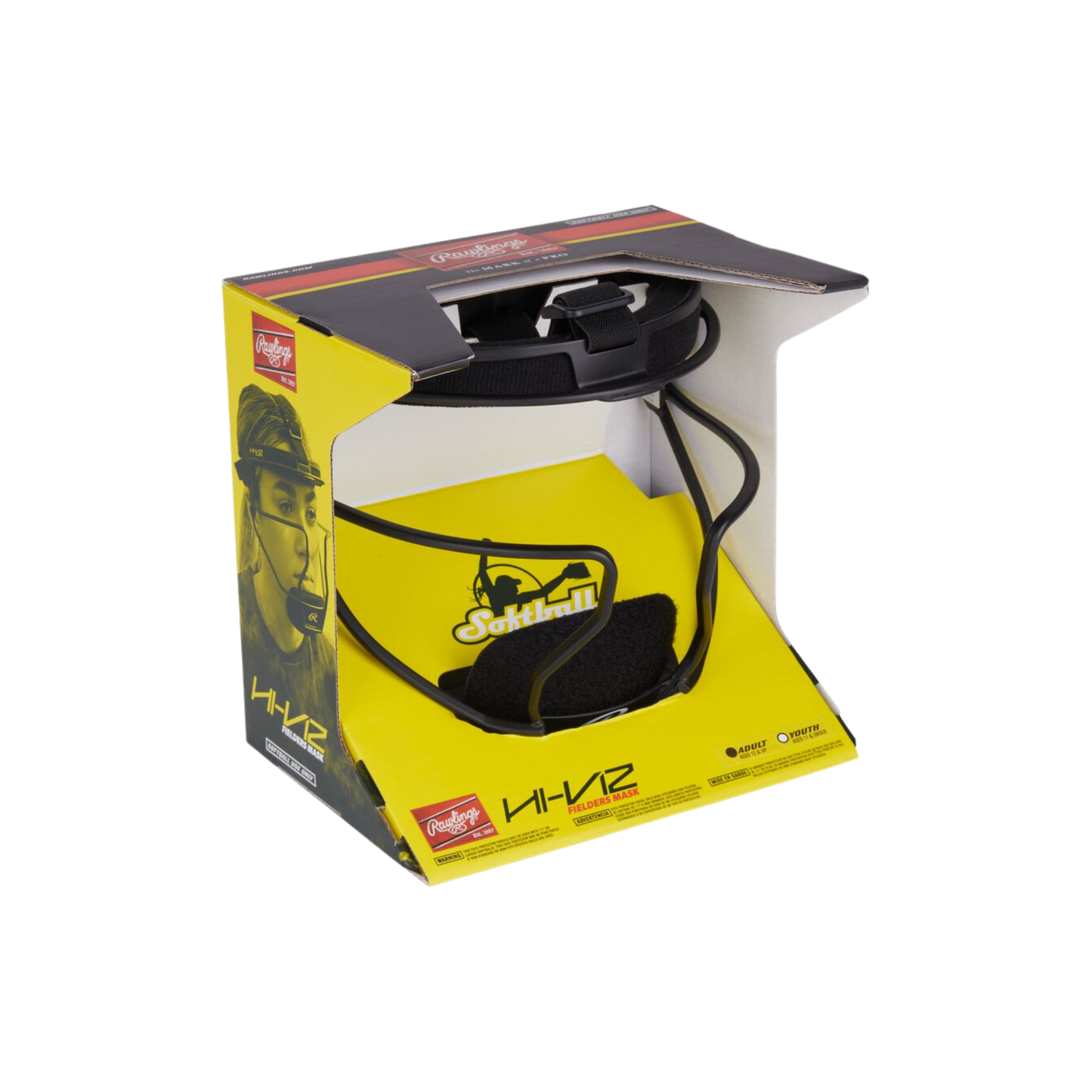 Rawlings Hi-Viz Softball Fielder's Mask Adult *NO SALES TAX*